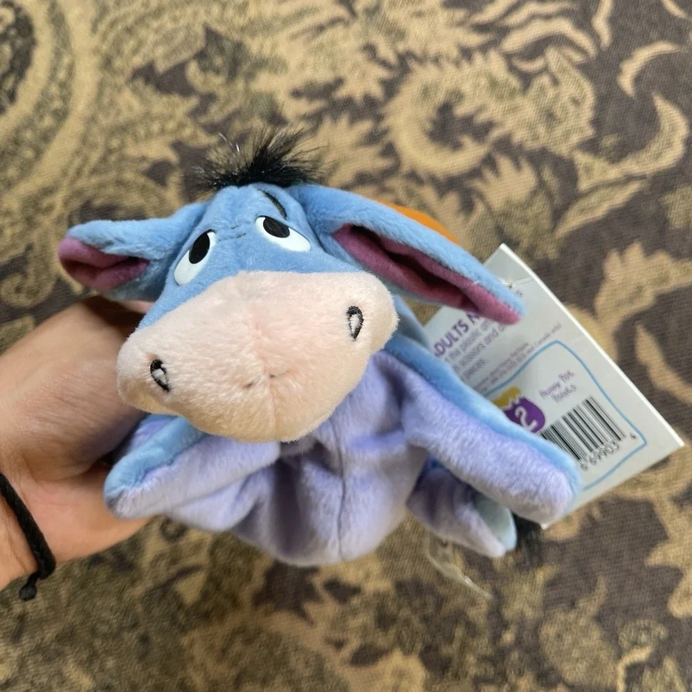 Vtg Eeyore Reindeer Mini Bean Bag 7